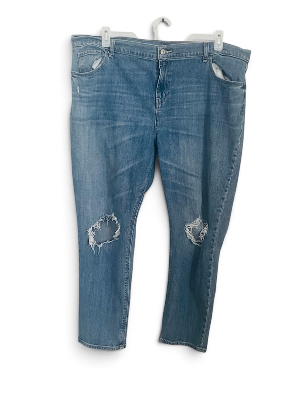 Old Navy Boyfriend Mid-Rise Distressed Jeans Size 18